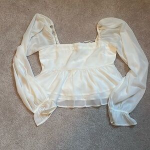 Abercrombie Puff Sleeve Top